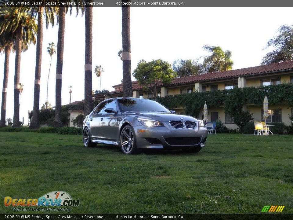 2008 BMW M5 Sedan Space Grey Metallic / Silverstone Photo #19