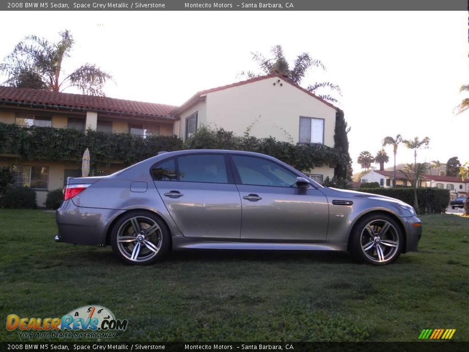 2008 BMW M5 Sedan Space Grey Metallic / Silverstone Photo #20