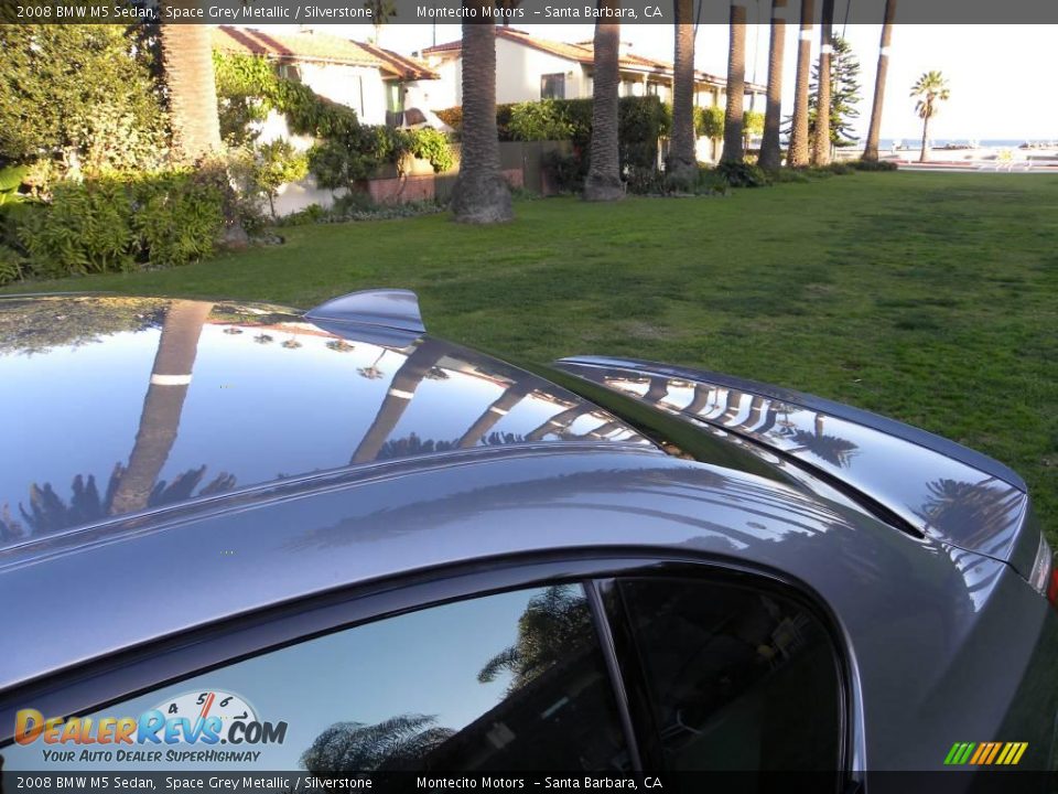 2008 BMW M5 Sedan Space Grey Metallic / Silverstone Photo #23