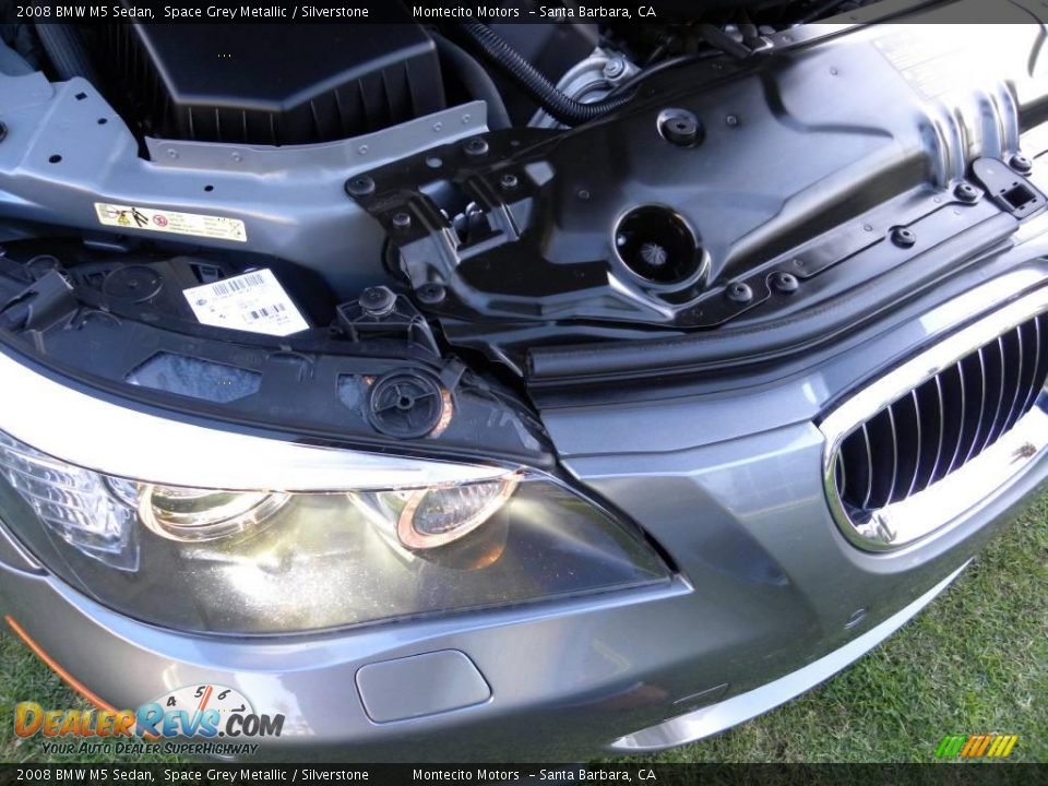 2008 BMW M5 Sedan Space Grey Metallic / Silverstone Photo #24