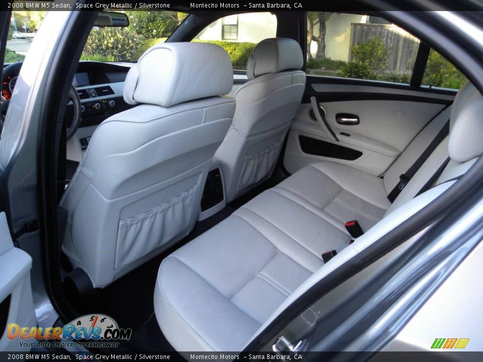 2008 BMW M5 Sedan Space Grey Metallic / Silverstone Photo #28