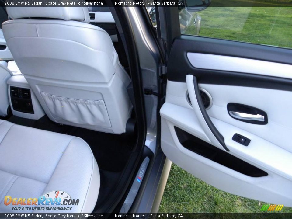 2008 BMW M5 Sedan Space Grey Metallic / Silverstone Photo #35