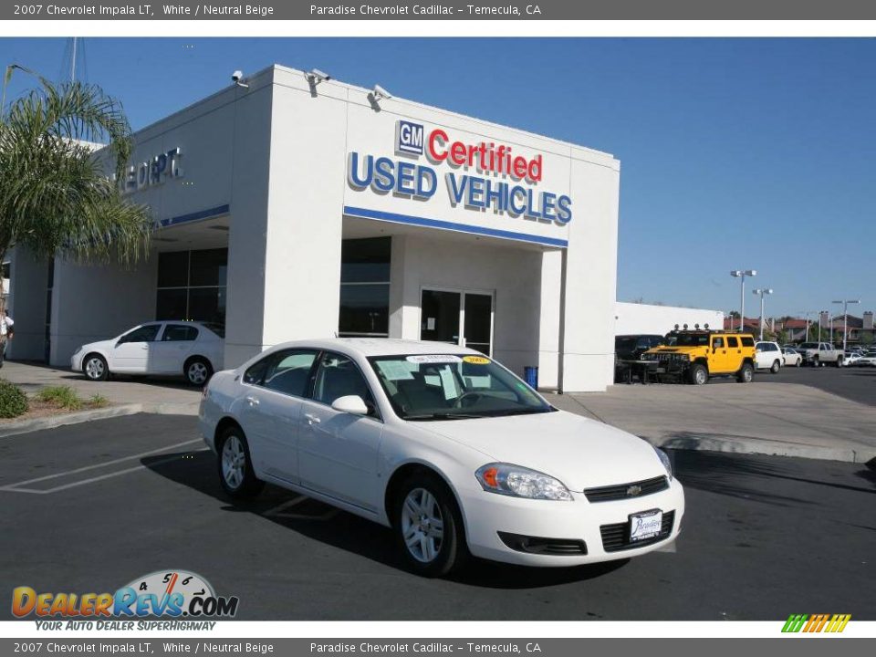 2007 Chevrolet Impala LT White / Neutral Beige Photo #1
