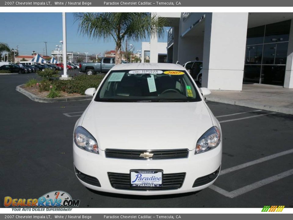 2007 Chevrolet Impala LT White / Neutral Beige Photo #3