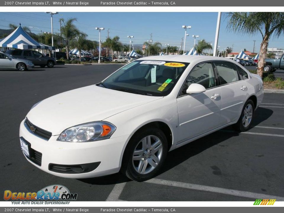 2007 Chevrolet Impala LT White / Neutral Beige Photo #5