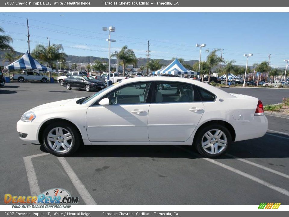 2007 Chevrolet Impala LT White / Neutral Beige Photo #6