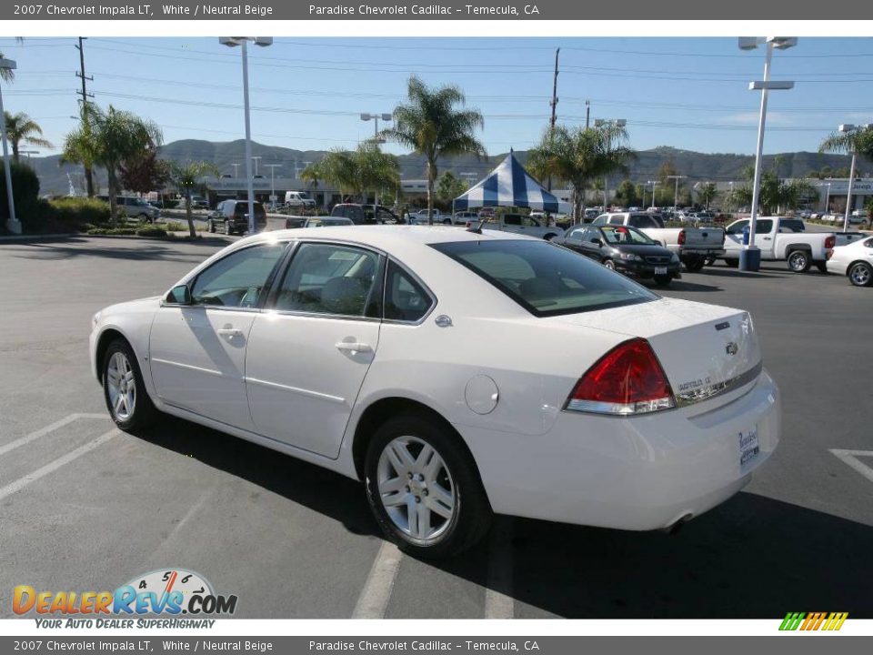 2007 Chevrolet Impala LT White / Neutral Beige Photo #7