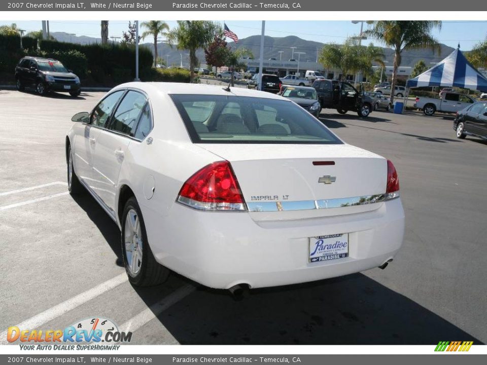 2007 Chevrolet Impala LT White / Neutral Beige Photo #8