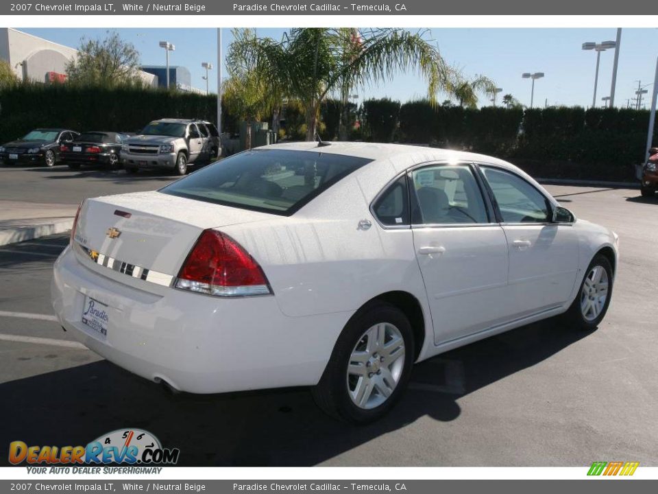 2007 Chevrolet Impala LT White / Neutral Beige Photo #11