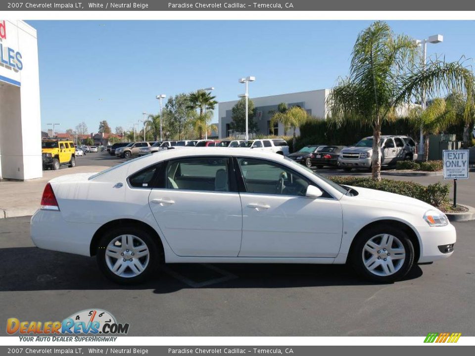 2007 Chevrolet Impala LT White / Neutral Beige Photo #12