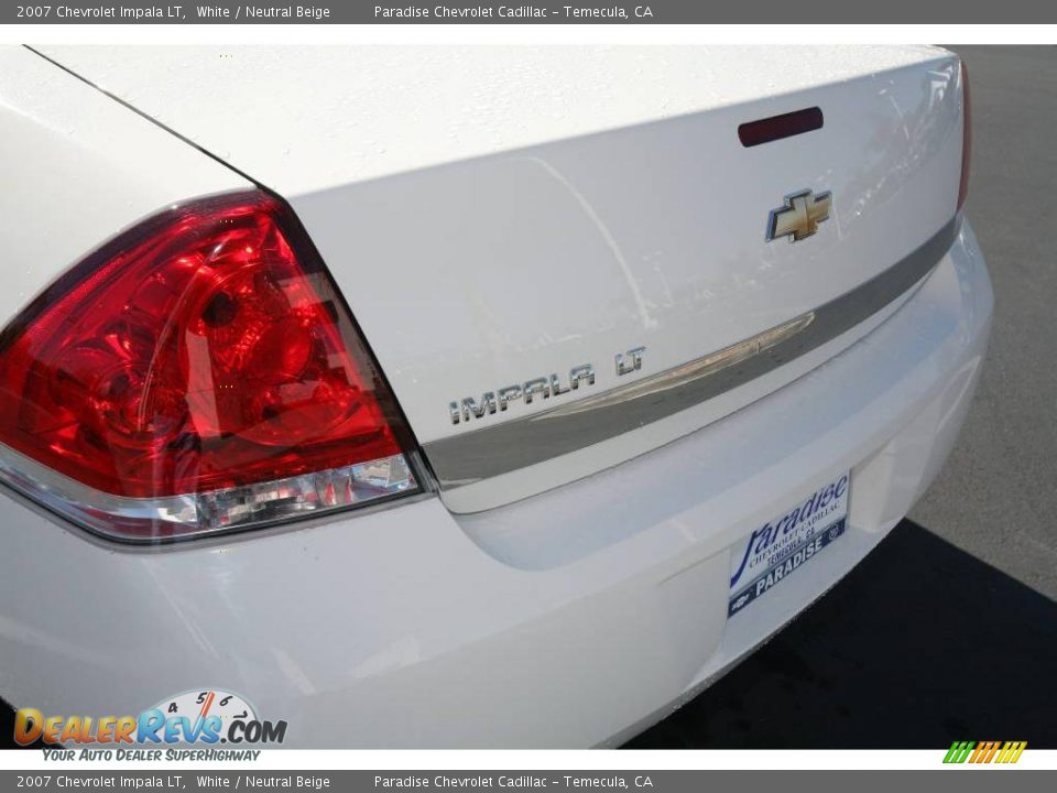 2007 Chevrolet Impala LT White / Neutral Beige Photo #15