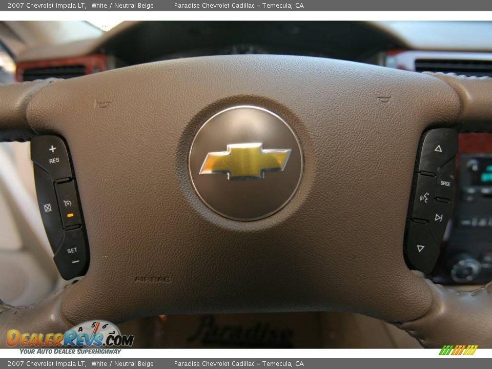 2007 Chevrolet Impala LT White / Neutral Beige Photo #17