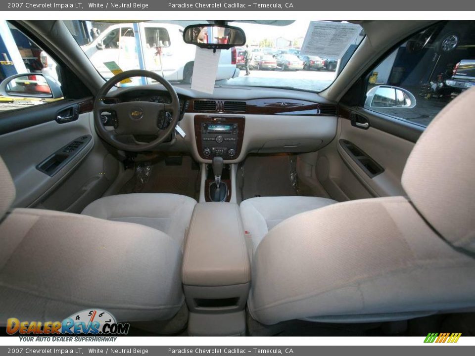 2007 Chevrolet Impala LT White / Neutral Beige Photo #24