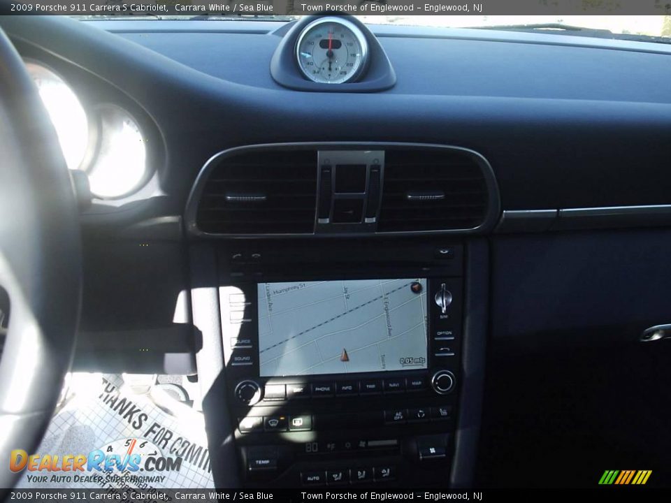 2009 Porsche 911 Carrera S Cabriolet Carrara White / Sea Blue Photo #14
