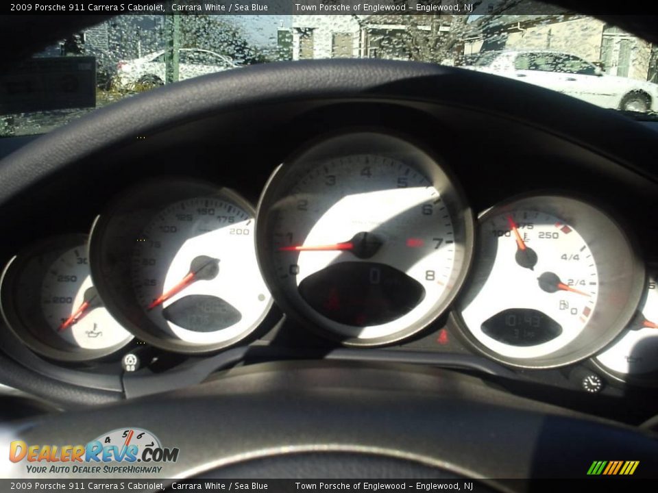 2009 Porsche 911 Carrera S Cabriolet Carrara White / Sea Blue Photo #15