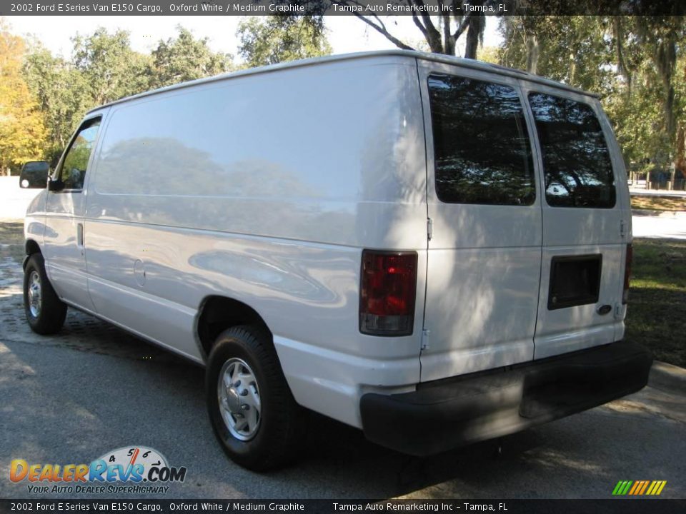 2002 Ford E Series Van E150 Cargo Oxford White / Medium Graphite Photo #12