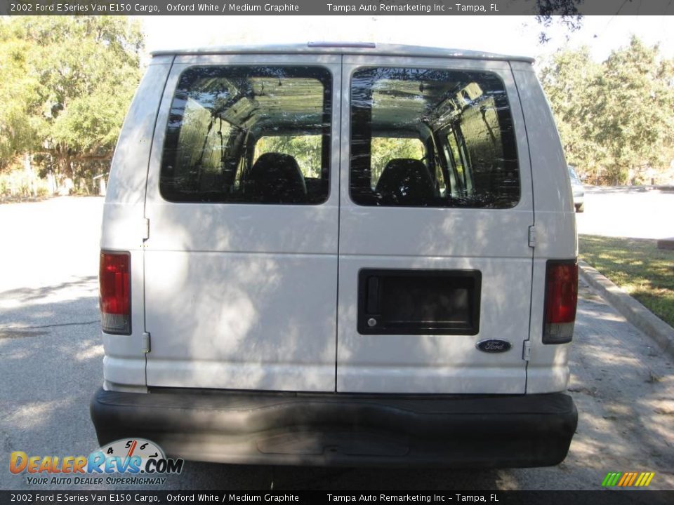 2002 Ford E Series Van E150 Cargo Oxford White / Medium Graphite Photo #14
