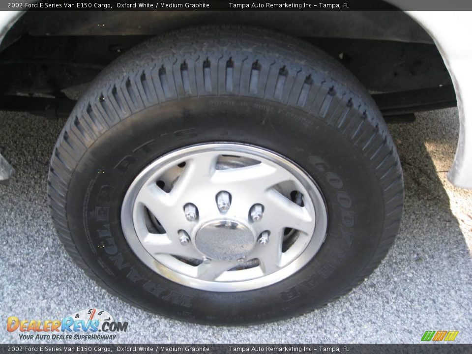2002 Ford E Series Van E150 Cargo Oxford White / Medium Graphite Photo #15