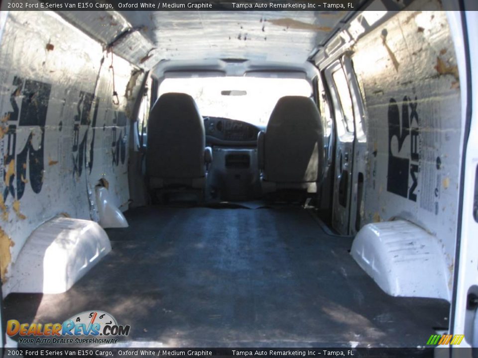 2002 Ford E Series Van E150 Cargo Oxford White / Medium Graphite Photo #23