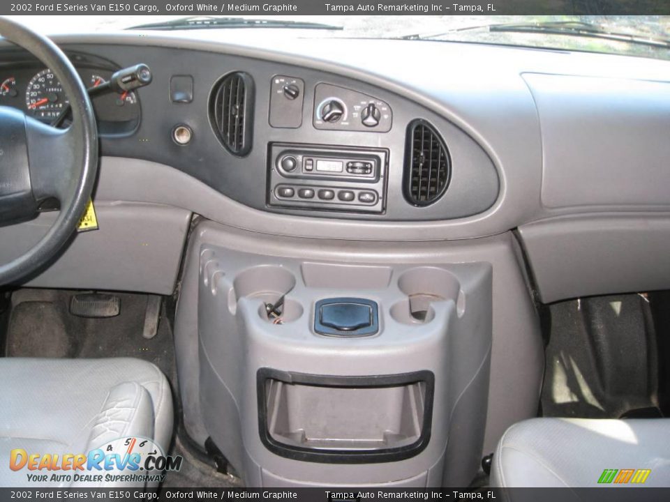 2002 Ford E Series Van E150 Cargo Oxford White / Medium Graphite Photo #27