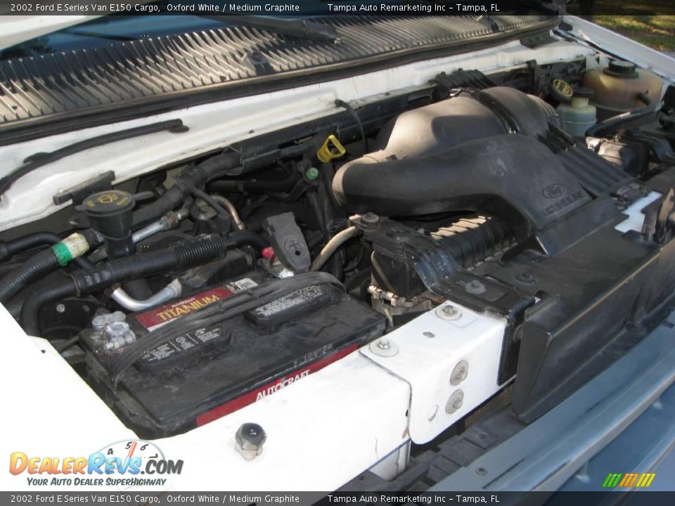 2002 Ford E Series Van E150 Cargo Oxford White / Medium Graphite Photo #36