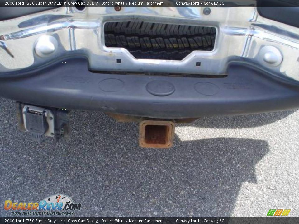 2000 Ford F350 Super Duty Lariat Crew Cab Dually Oxford White / Medium Parchment Photo #17
