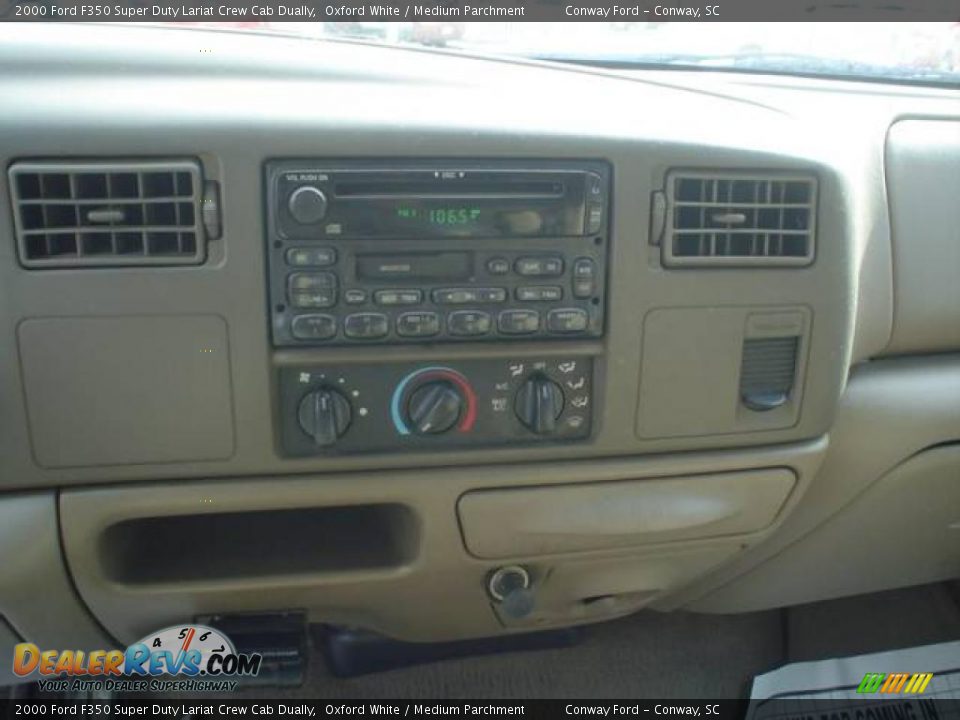2000 Ford F350 Super Duty Lariat Crew Cab Dually Oxford White / Medium Parchment Photo #24