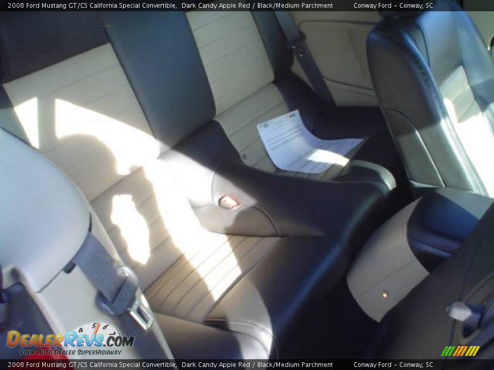 2008 Ford Mustang GT/CS California Special Convertible Dark Candy Apple Red / Black/Medium Parchment Photo #17