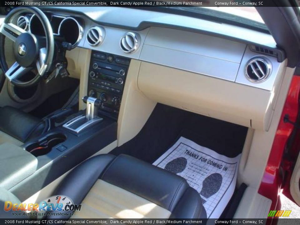 2008 Ford Mustang GT/CS California Special Convertible Dark Candy Apple Red / Black/Medium Parchment Photo #19