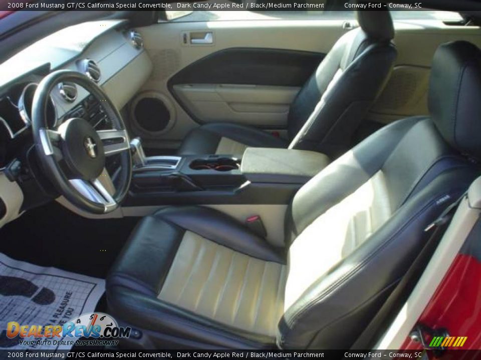 2008 Ford Mustang GT/CS California Special Convertible Dark Candy Apple Red / Black/Medium Parchment Photo #21
