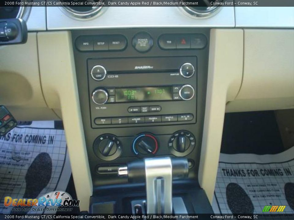 2008 Ford Mustang GT/CS California Special Convertible Dark Candy Apple Red / Black/Medium Parchment Photo #24
