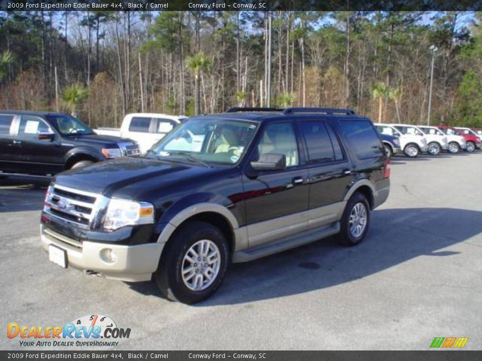 2009 Ford Expedition Eddie Bauer 4x4 Black / Camel Photo #1