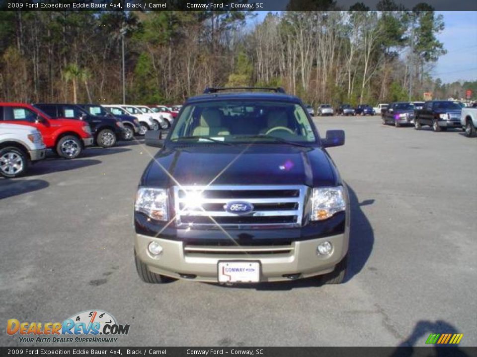 2009 Ford Expedition Eddie Bauer 4x4 Black / Camel Photo #2