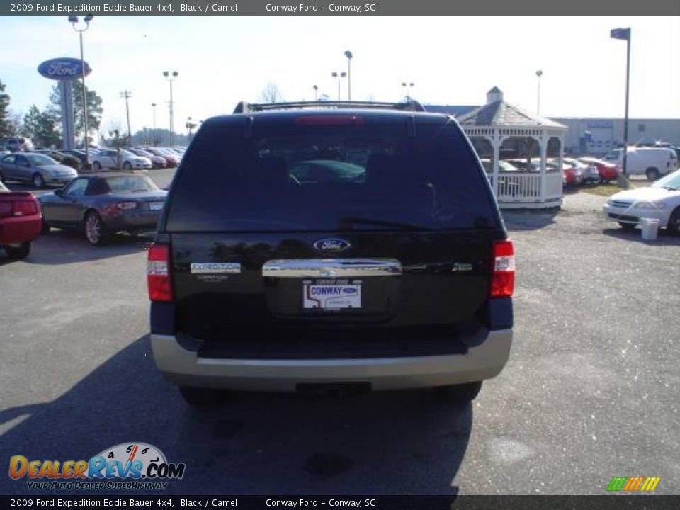 2009 Ford Expedition Eddie Bauer 4x4 Black / Camel Photo #6