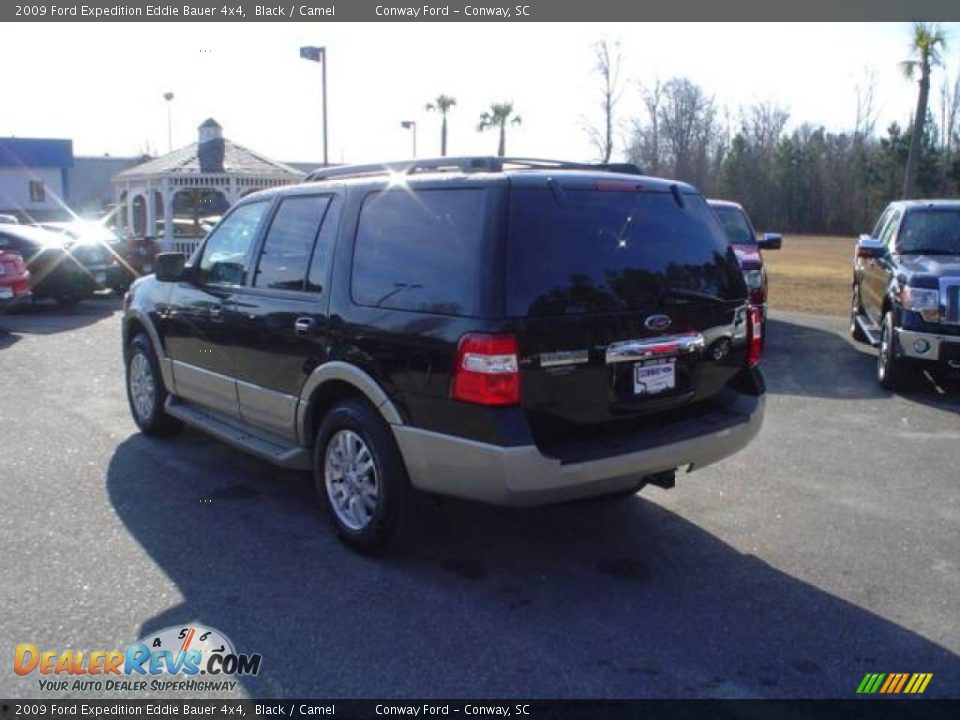 2009 Ford Expedition Eddie Bauer 4x4 Black / Camel Photo #7