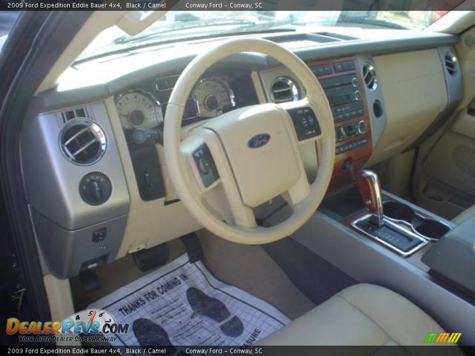 2009 Ford Expedition Eddie Bauer 4x4 Black / Camel Photo #24