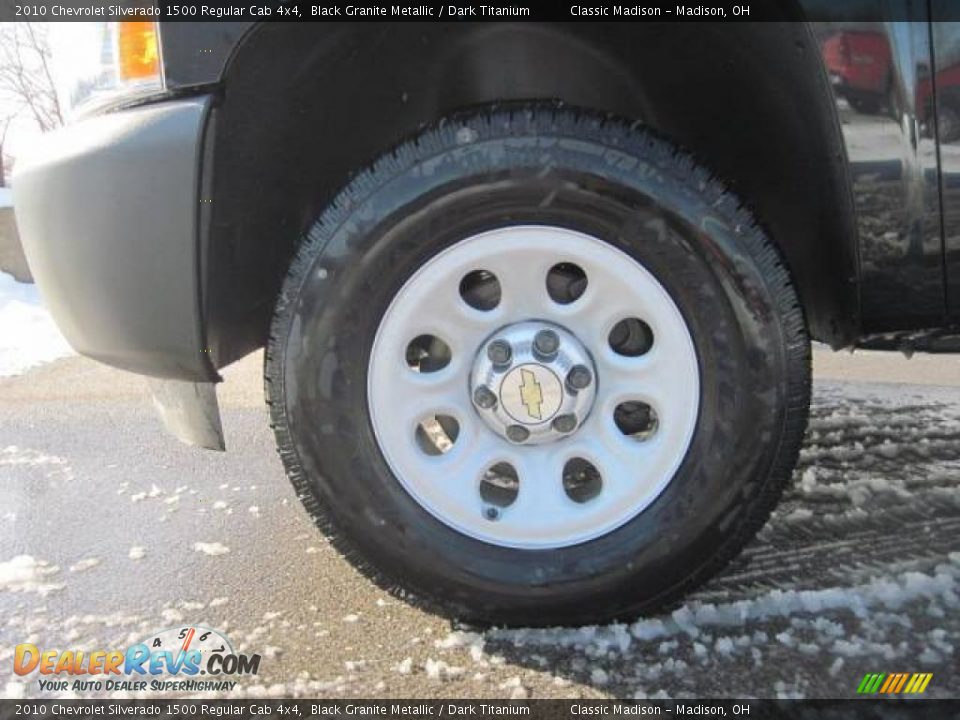2010 Chevrolet Silverado 1500 Regular Cab 4x4 Black Granite Metallic / Dark Titanium Photo #5