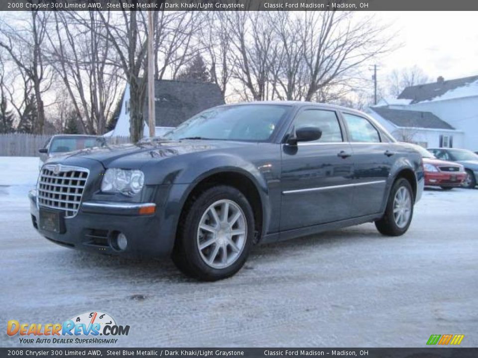 2008 Chrysler 300 Limited AWD Steel Blue Metallic / Dark Khaki/Light Graystone Photo #1