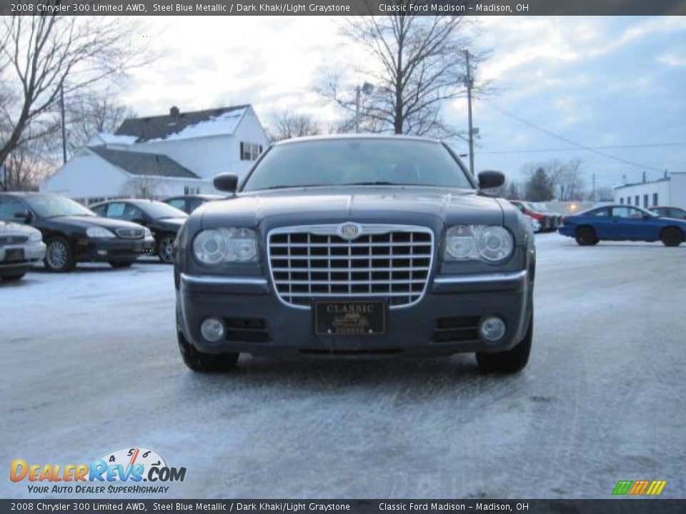 2008 Chrysler 300 Limited AWD Steel Blue Metallic / Dark Khaki/Light Graystone Photo #2