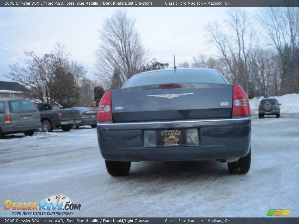 2008 Chrysler 300 Limited AWD Steel Blue Metallic / Dark Khaki/Light Graystone Photo #5