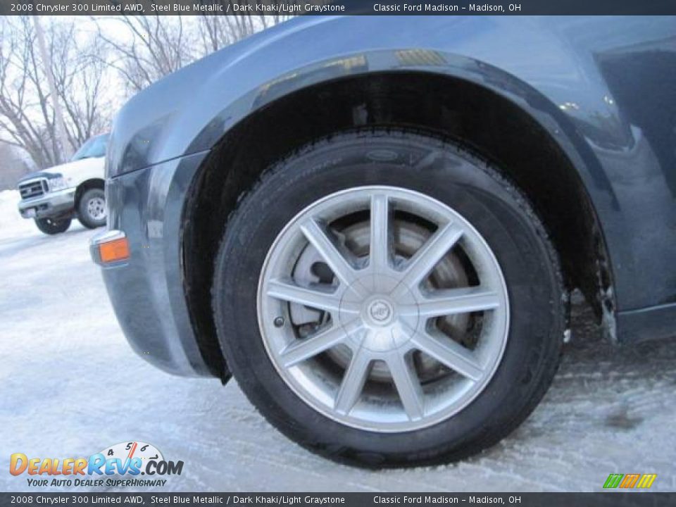 2008 Chrysler 300 Limited AWD Steel Blue Metallic / Dark Khaki/Light Graystone Photo #7