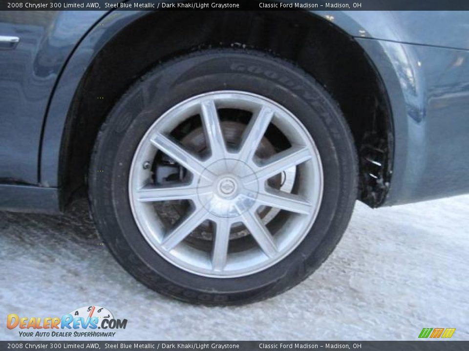 2008 Chrysler 300 Limited AWD Steel Blue Metallic / Dark Khaki/Light Graystone Photo #8