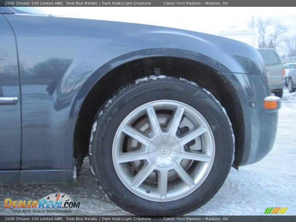 2008 Chrysler 300 Limited AWD Steel Blue Metallic / Dark Khaki/Light Graystone Photo #10
