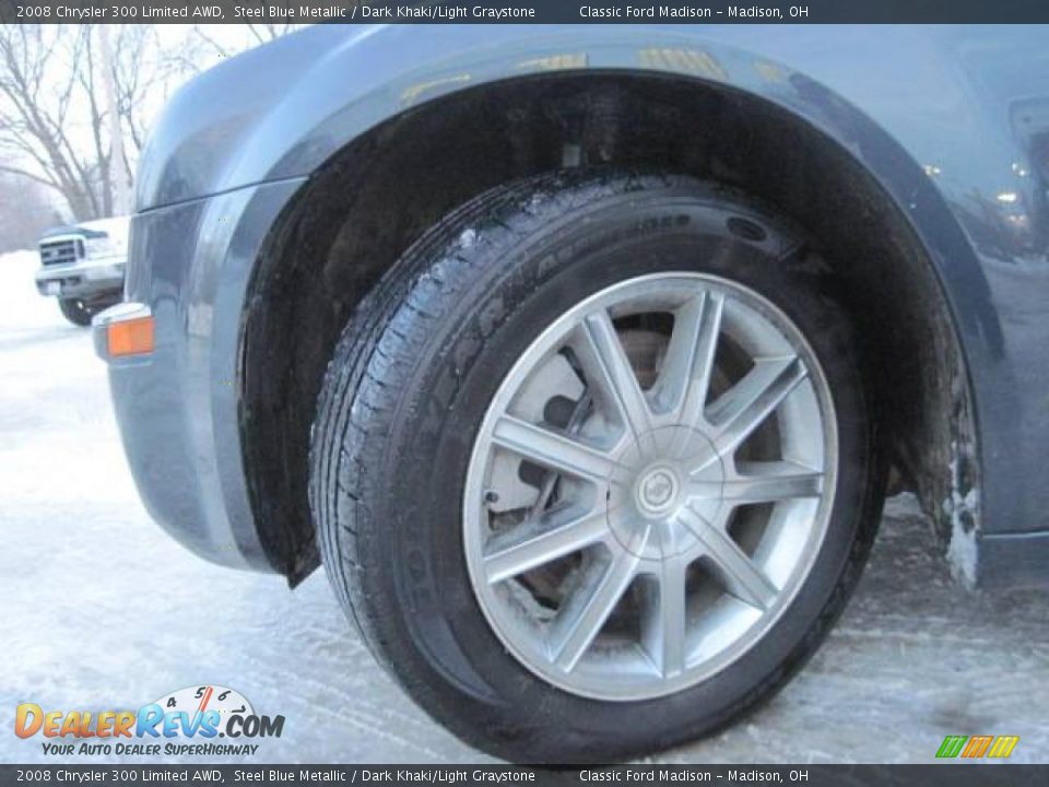 2008 Chrysler 300 Limited AWD Steel Blue Metallic / Dark Khaki/Light Graystone Photo #11
