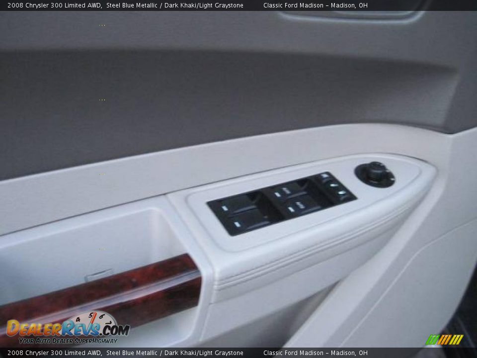 2008 Chrysler 300 Limited AWD Steel Blue Metallic / Dark Khaki/Light Graystone Photo #12