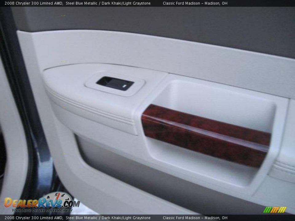 2008 Chrysler 300 Limited AWD Steel Blue Metallic / Dark Khaki/Light Graystone Photo #17