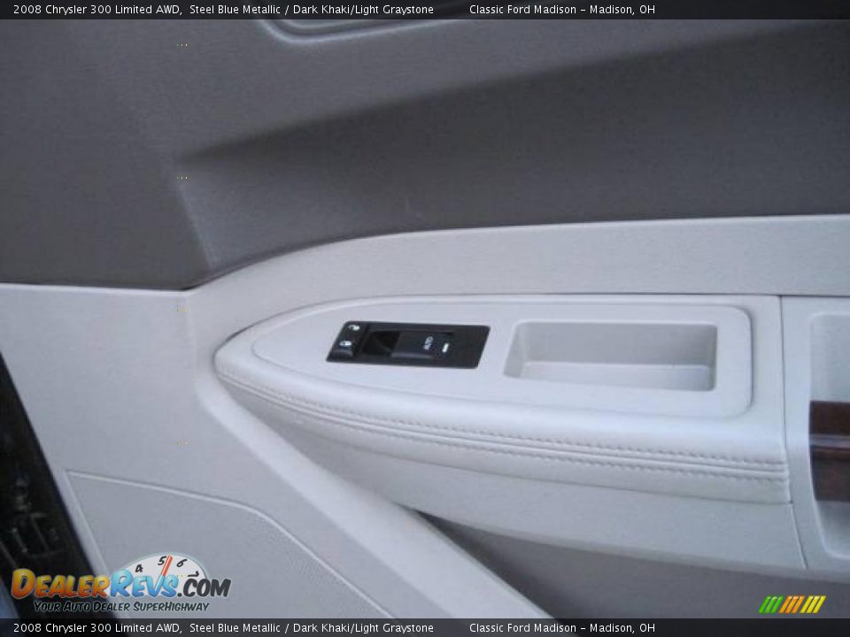 2008 Chrysler 300 Limited AWD Steel Blue Metallic / Dark Khaki/Light Graystone Photo #19