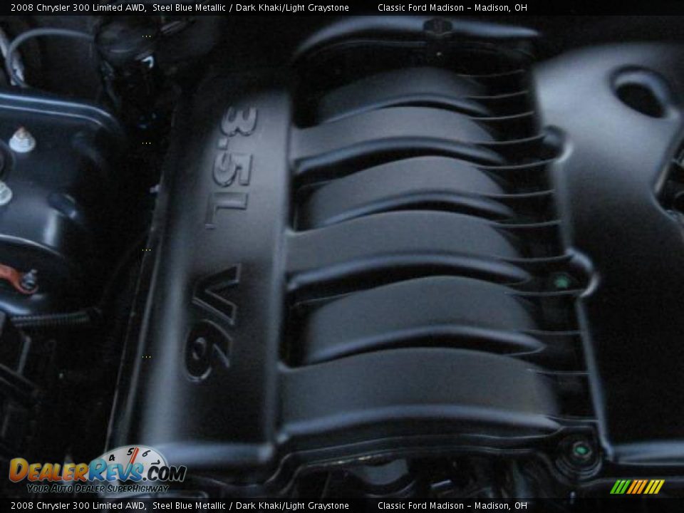 2008 Chrysler 300 Limited AWD Steel Blue Metallic / Dark Khaki/Light Graystone Photo #36