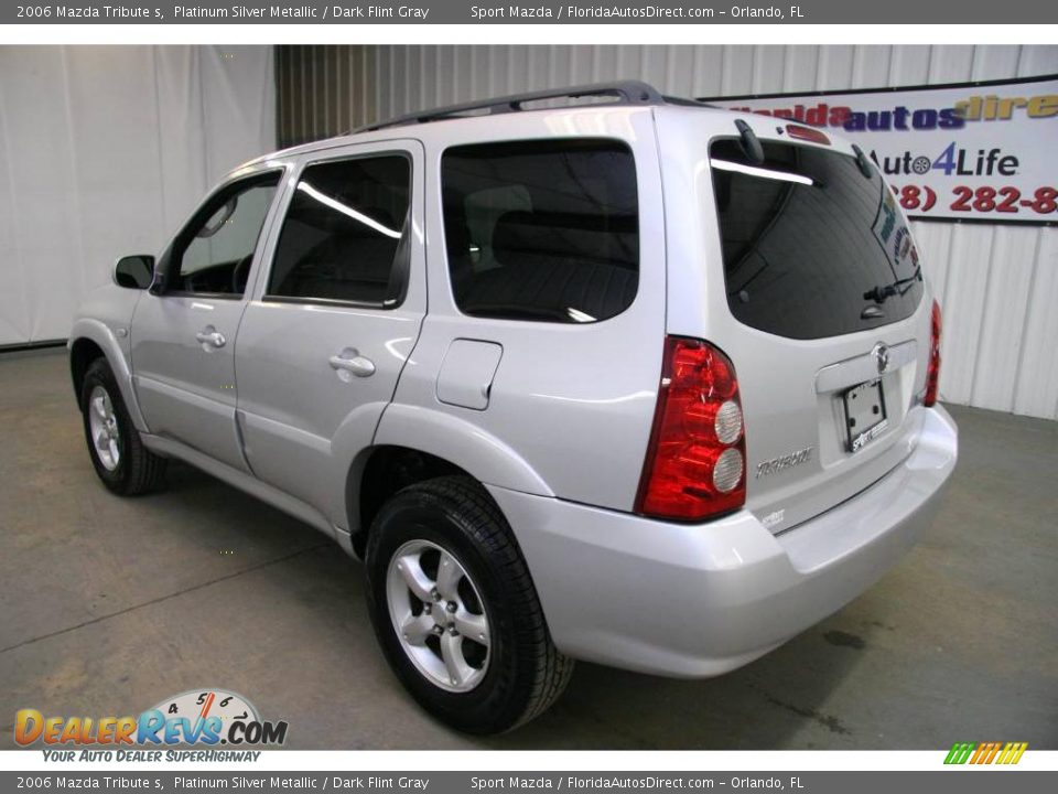 2006 Mazda Tribute s Platinum Silver Metallic / Dark Flint Gray Photo #7