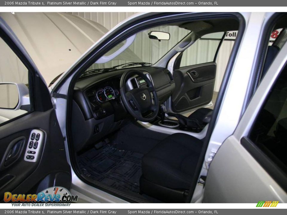 2006 Mazda Tribute s Platinum Silver Metallic / Dark Flint Gray Photo #14